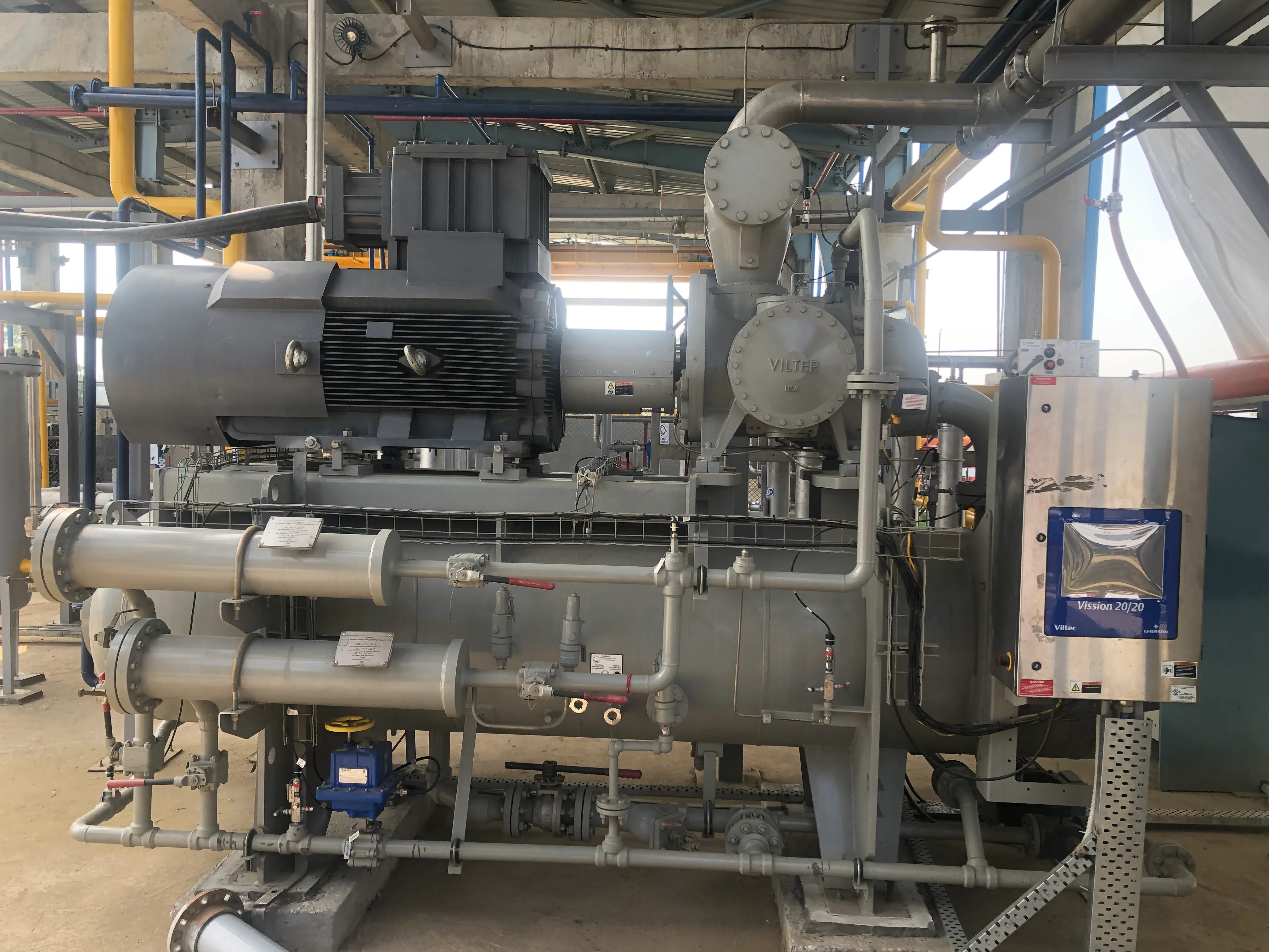 Feed-gas compressor for membrane upgrading at the Meerut plant